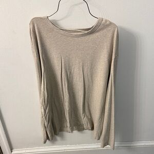 Men’s Beige Long Sleeve Top